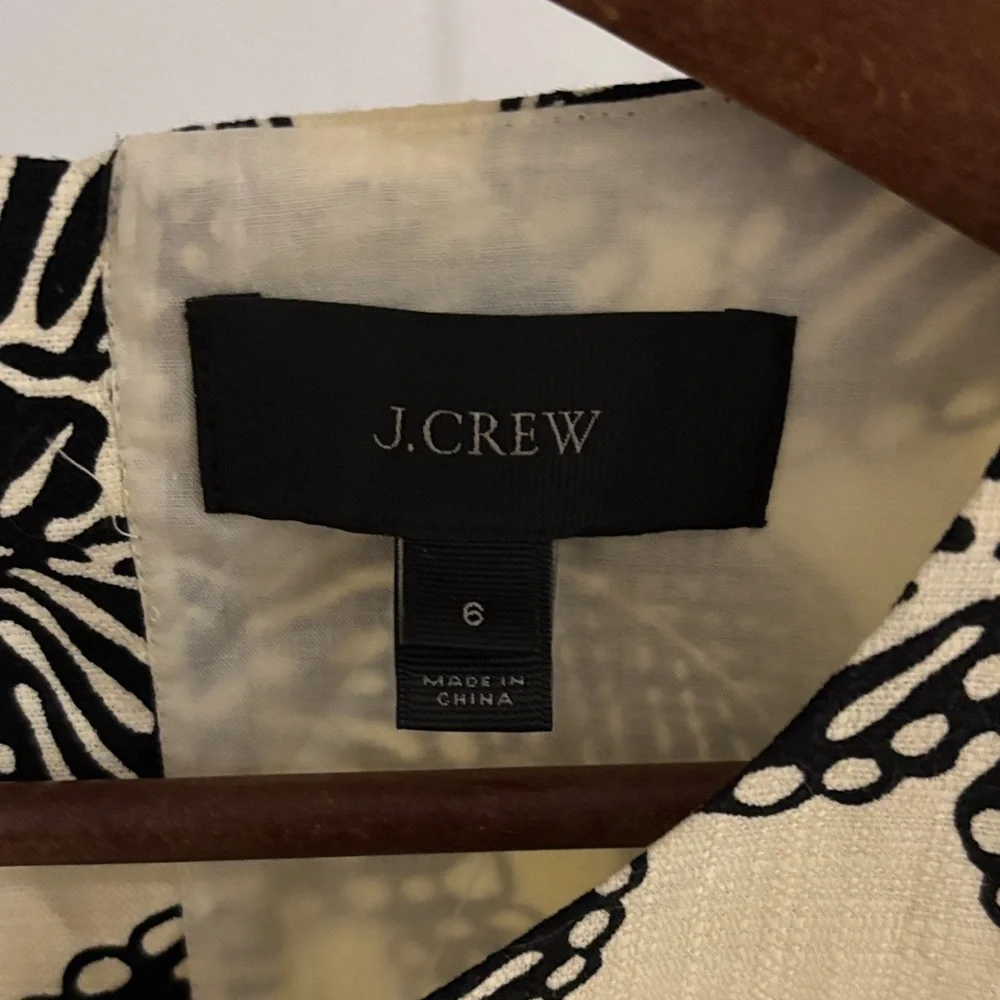 J. Crew Black and Orange Floral Tank Top - Picture 2 of 4